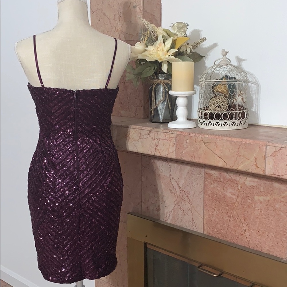 Purple Sequence Dress - Picture 2 of 2